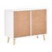 Beliani Aparador CLOUDY Blanco/ Madera