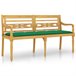 Banco Batavia con cojín 150x51 Verde Oscuro