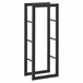 [en.casa] Soporte para leña Kasan Acero 40 Negro
