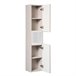 Conjunto de muebles con doble lavabo 4 cajones y columna Riva 120 Beige