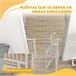 Barrera para Perros PA, Acero PawHut Blanco