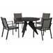 Beliani Conjunto de comedor OLMETTO/BUSETTO Negro