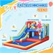 Castillo Hinchable Tela Oxford, Poliéster Outsunny Multicolor