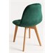 Pack 4 Sillas Kelen Terciopelo Verde