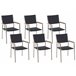 Beliani Silla de comedor GROSSETO Negro