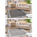 Alfombra MATEO Moderna marco estructural 240x330 Gris