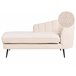 Beliani Chaise longue Bouclé ALLIER Beige