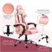 Silla Gaming PVC, Espuma, PP, Metal Vinsetto Negro
