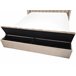 Beliani Cama con somier Terciopelo NOYERS 210x247 Beige