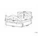 Beliani Cama con somier Metal DINARD 187x208 Negro