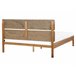 Beliani Cama LED Madera de caucho BOISSET 165x205 Marron