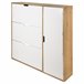 Zapatero MONTBLANC 112x105x23,5cm color roble y blanco Blanco