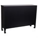 Aparador de madera de 4 puertas Negro