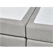 Beliani Cama continental Poliéster MINISTER 168x209 Gris Claro