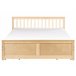 Beliani Cama con cajones Madera de pino OLENDON 169x206 Blanco