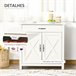 Aparador de Cocina MDF, Melamina de Madera HOMCOM, hogar - cocina Blanco