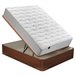 Colchón PEGASUS 8K BULTEX de material celular + canapé gratis Pikolin color cerezo 