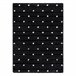 Alfombra FLUFFY 2370 shaggy puntos 200x290 Negro