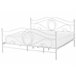 Beliani Cama Acero LYRA Beliani Cama Acero LYRA Blanco