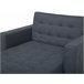 Beliani Chaise longue Poliéster ABERDEEN Grafito