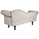 Beliani Chaise longue derecho Terciopelo LATTES Gris Oscuro