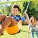 Columpio infantil 2 en 1 INTEX Azul/ Verde