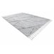 Alfombra SEVILLA Z791C mosaico Franjas Bereber marroquí Shaggy 200x290 Gris