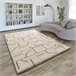 Alfombra shaggy geométrica con relieve BRENDA - ATTICGO 160x230 Cobre