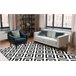 Alfombra BCF Morad RUTA diamantes geométrico 140x200 Negro