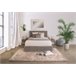 Cama abatible LUA II de color gris 140x190cm Gris