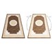 Alfombra MEFE moderna 9096 Marco llave griega Structural 200x290 Marron