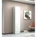 Armario multiusos 1 puerta efecto madera Blanco