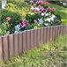 [casa.pro] Empalizada para jardín - Set de 10 unidades Marron