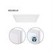 Panel Led Cuadrado Aluminio Serie Voltaire Blanco