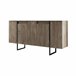 Aparador de salón Dgarzitt 160 Negro/ Madera