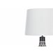 Beliani Lámpara de mesa SHEBELLE Blanco/ Beige