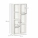 Estantería para Libros Melamina de Madera HOMCOM 50 Blanco