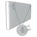 Cabecero tapizado Rombo 140x60 cm 160 Blanco