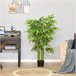 Bambú Artificial PE HOMCOM, hogar - decoración hogareña Verde