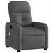 Sillón Reclinable De Masaje Gris Oscuro