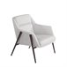 ANGEL CERDA Sillón tapizado tela Natural/ Blanco
