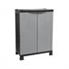 Armario de Resina Exterior Bajo con 1 Balda O91 68 Gris