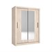 Armario Sava  puertas correderas con espejo sahara 114 Natural