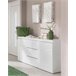 Aparador efecto madera 150 Blanco Brillo