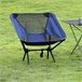 2 Sillas Plegables Camping Ultraligera Portátil Azul Marino