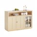 Aparador de Comedor con 3 Puertas 1 Compartimiento SoBuy FSB80-MI Beige