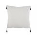 Beliani Cojín decorativo SCHEFFLERA 45x45 Blanco/ Negro