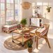 Alfombra Calada En Yute  D80Cm 80x80 Beige