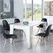 Mesa consola extensible TM 90x53 Blanco