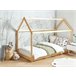 Beliani Cama con somier Madera de pino TOSSE 98x200 Blanco